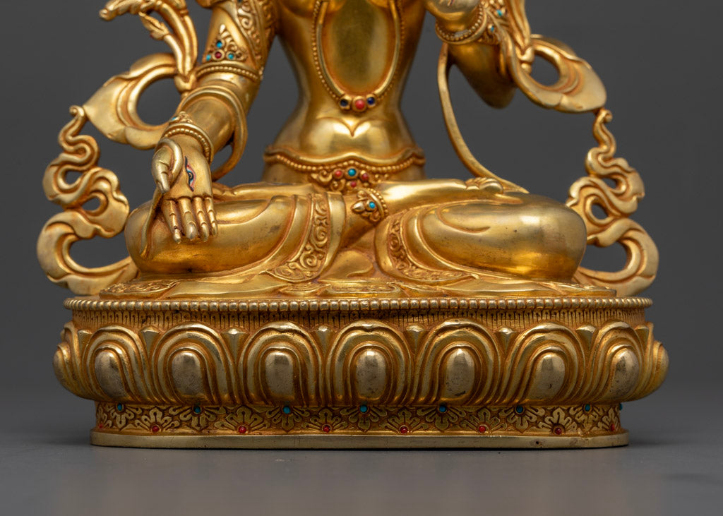 Buddhist Statue of White Tara | Himalayan Fine Art of Nepal