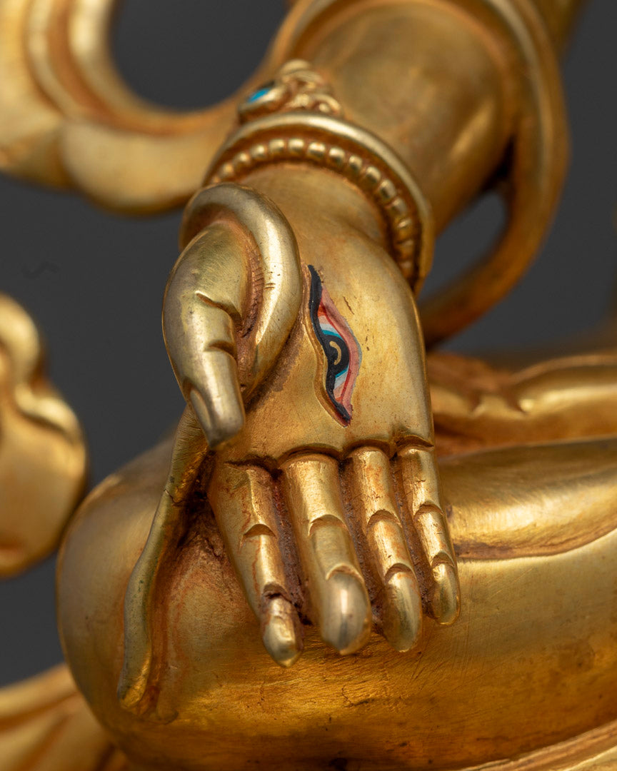 Buddhist Statue of White Tara | Himalayan Fine Art of Nepal