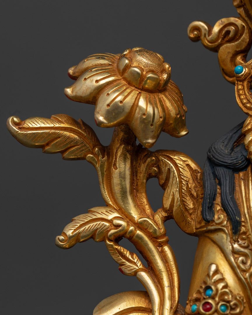 Buddhist Statue of White Tara | Himalayan Fine Art of Nepal