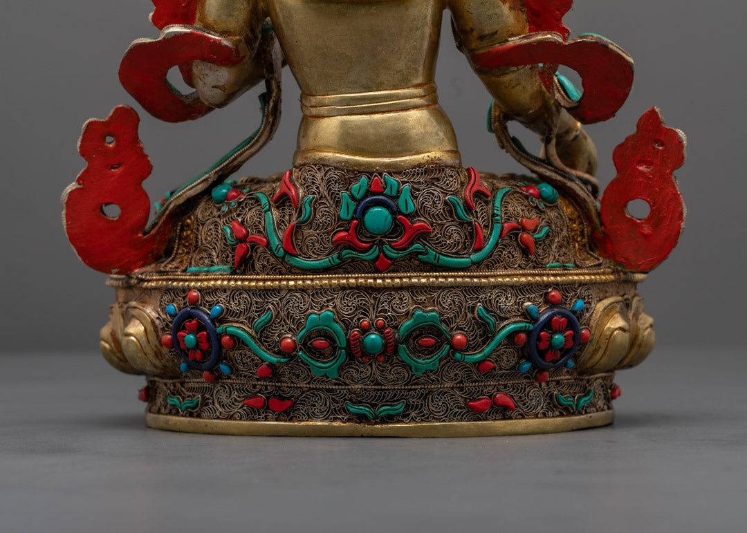 White Tara Sculpture | Invoking Compassion & Peace for Spiritual Healing