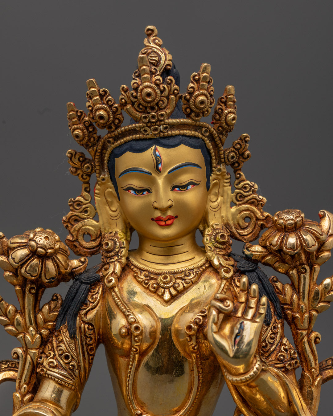 Handcrafted White Tara Statue | Symbol of Healing & Wisdom