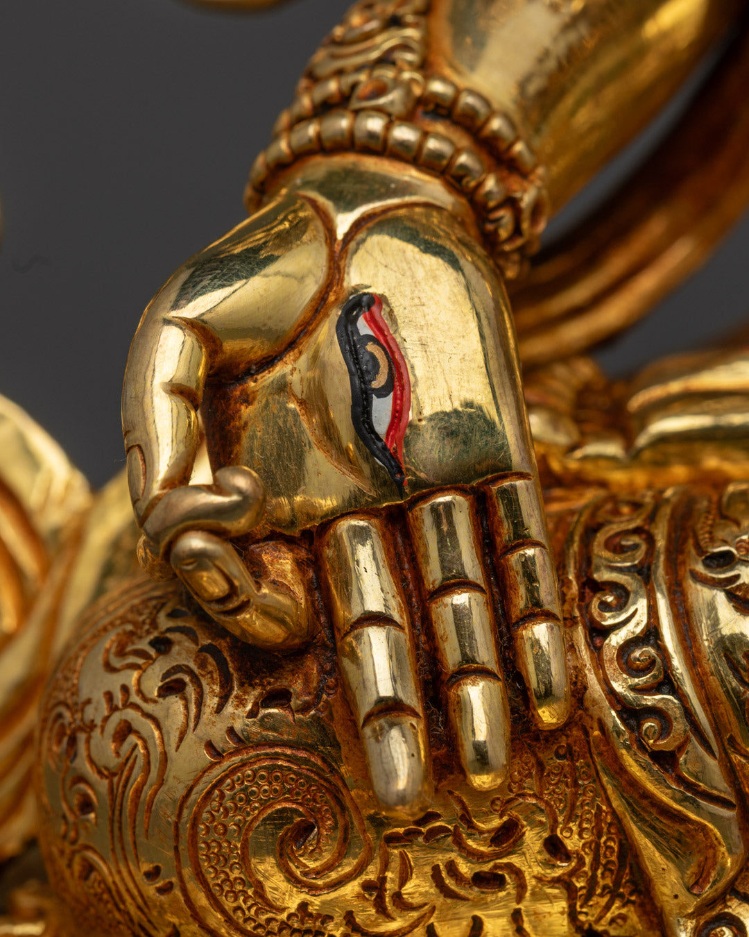 24K Gold White Tara Statue | Tibetan Buddhist Sculpture