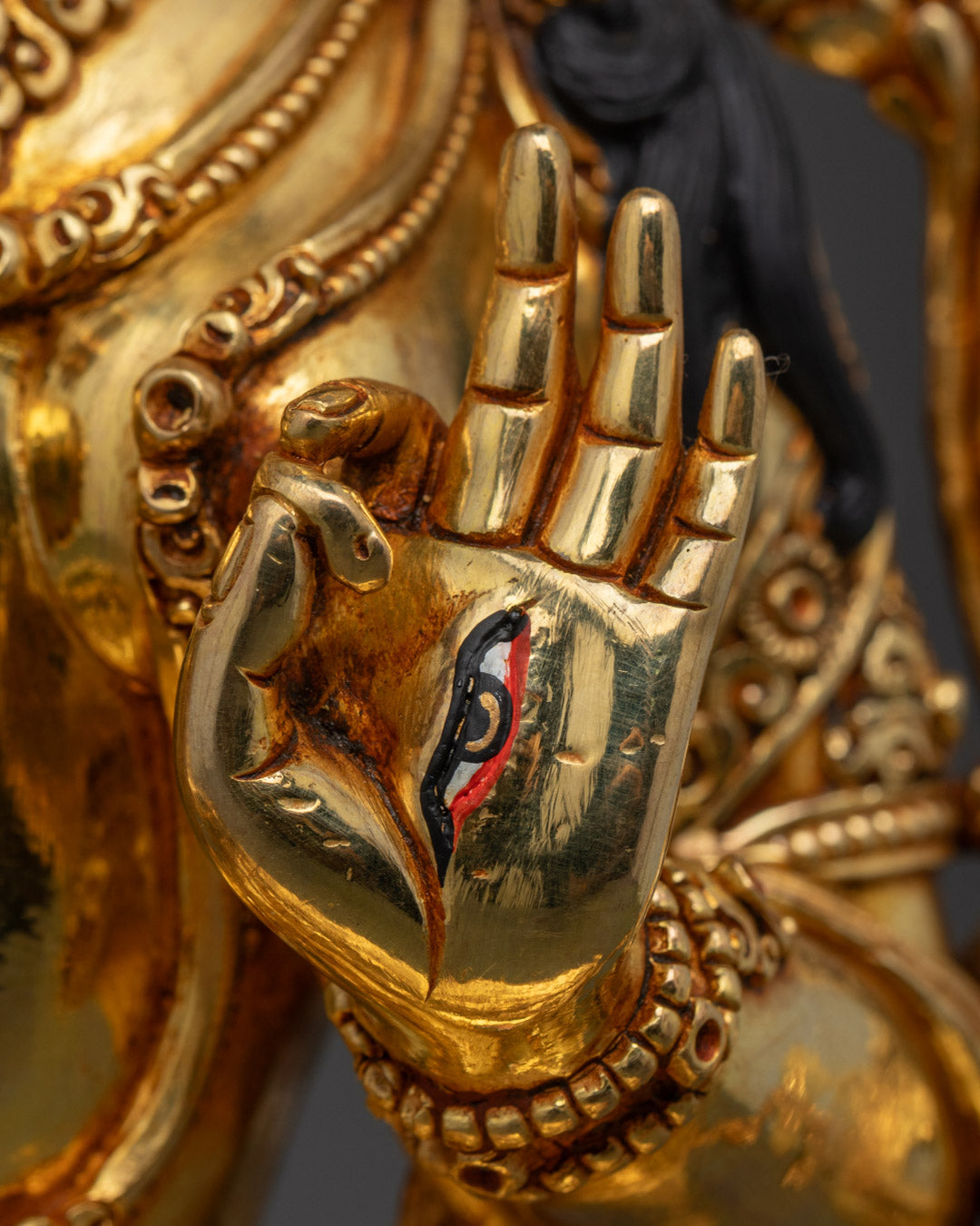 24K Gold White Tara Statue | Tibetan Buddhist Sculpture