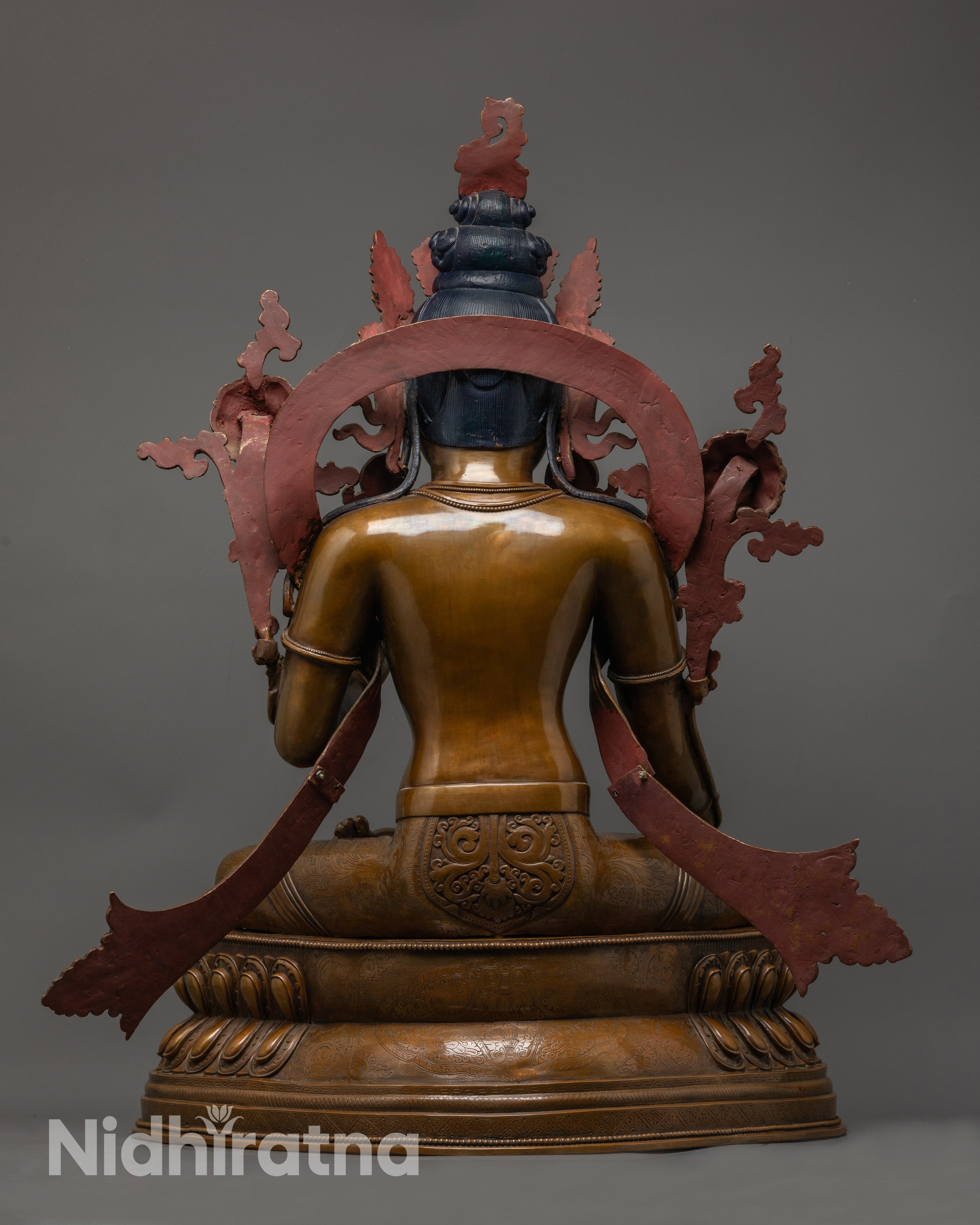 Saptalochana White Tara Statue | Rare Buddhist Art from Nepal