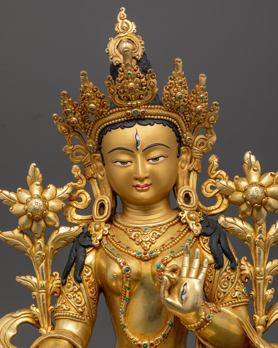 Buddhist White Tara Statue | Himalayan Sacred Art