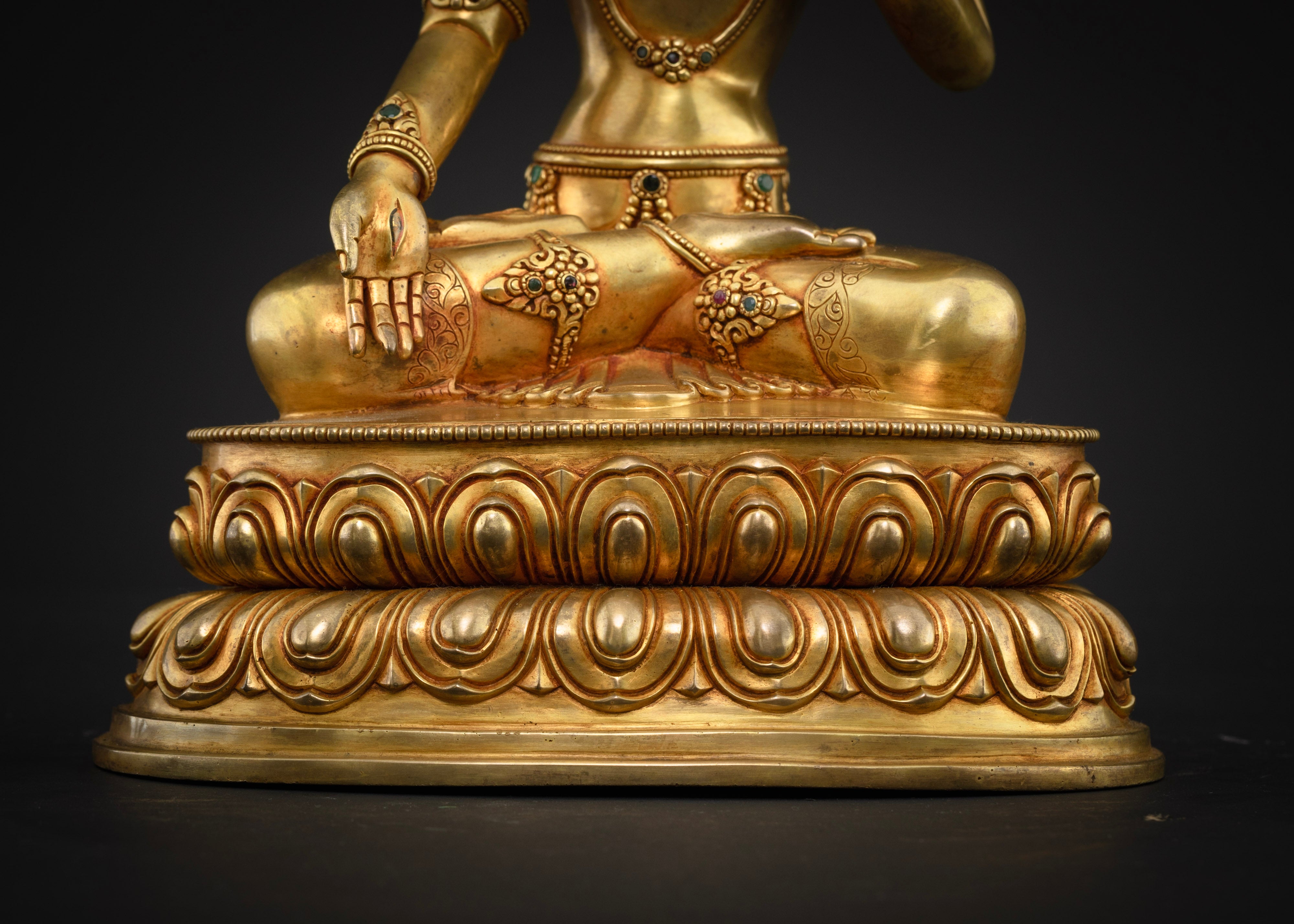 12.5 Inch Premium White Tara Sculpture | Healing in Tibetan Buddhism