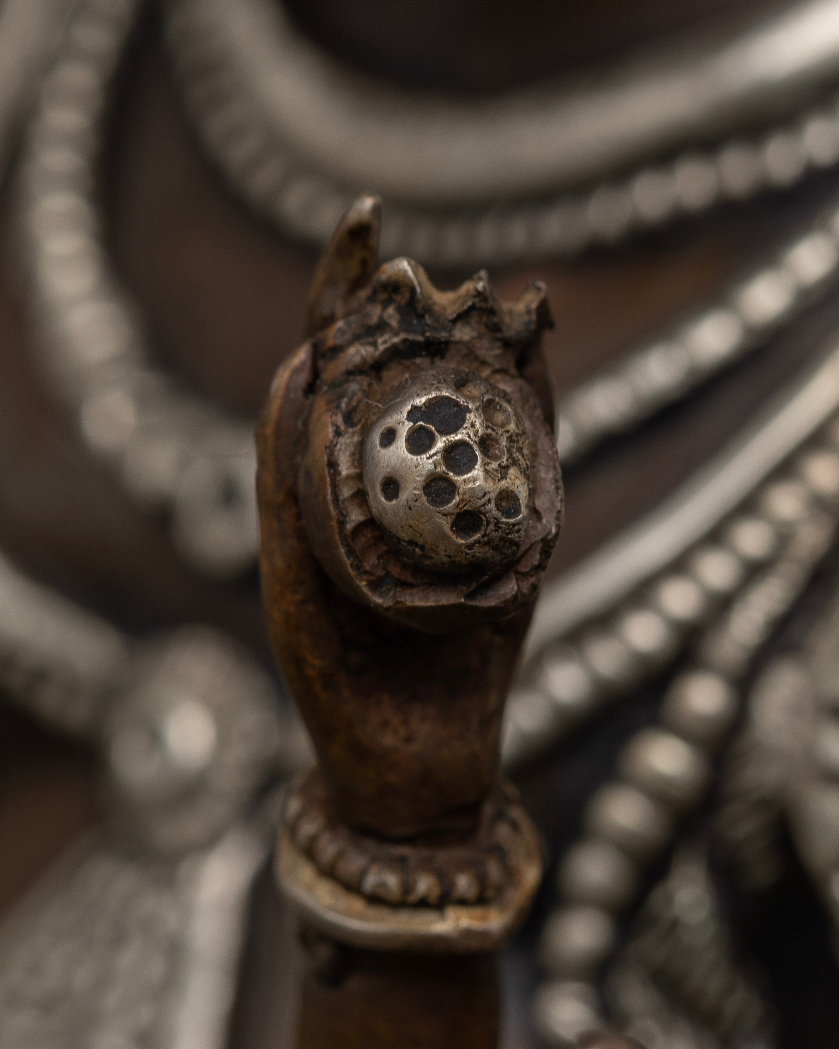 Sacred 14.8 Inch Oxidized Yamantaka Statue