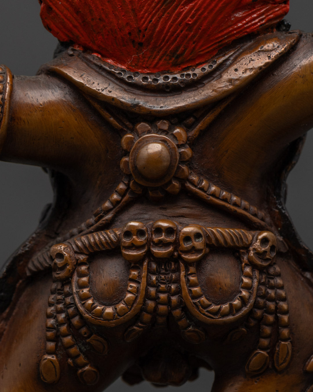 Handmade Oxidized Statue of Yamantaka