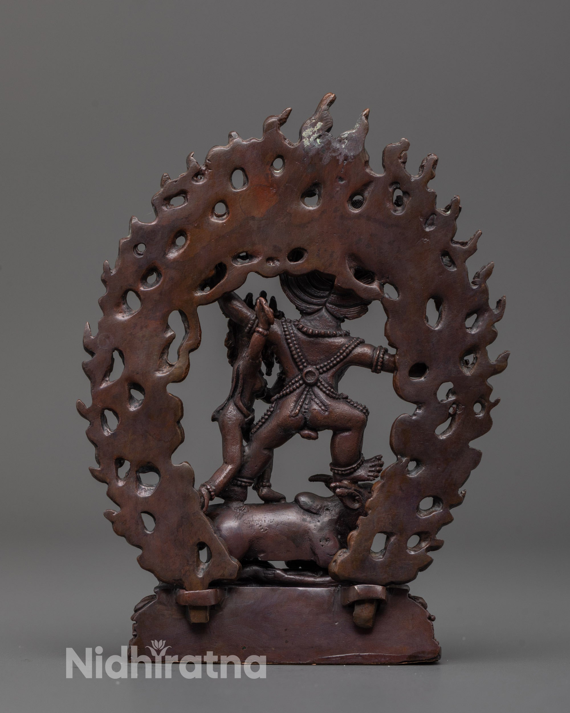 Yama Dharmaraja and Consort Statue | Tibetan Buddhist Sculpture