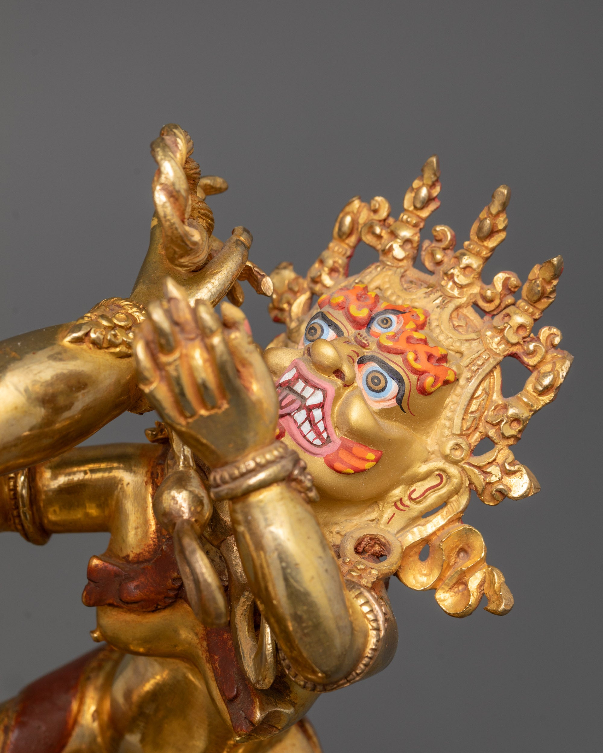 Vajrabhairava Yamantaka Consort Sculpture | Tibetan Protector Deity