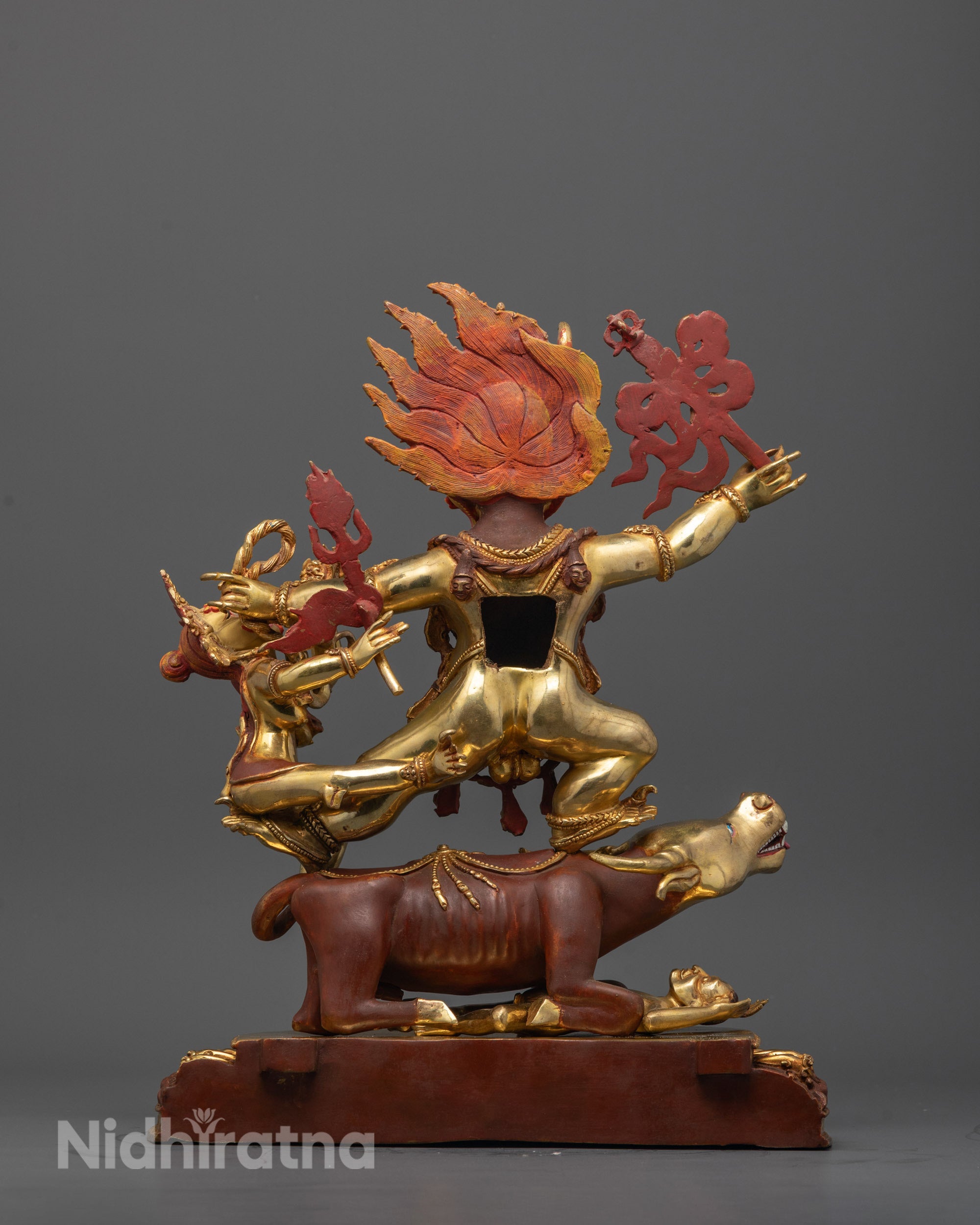 Vajrabhairava Yamantaka Consort Sculpture | Tibetan Protector Deity