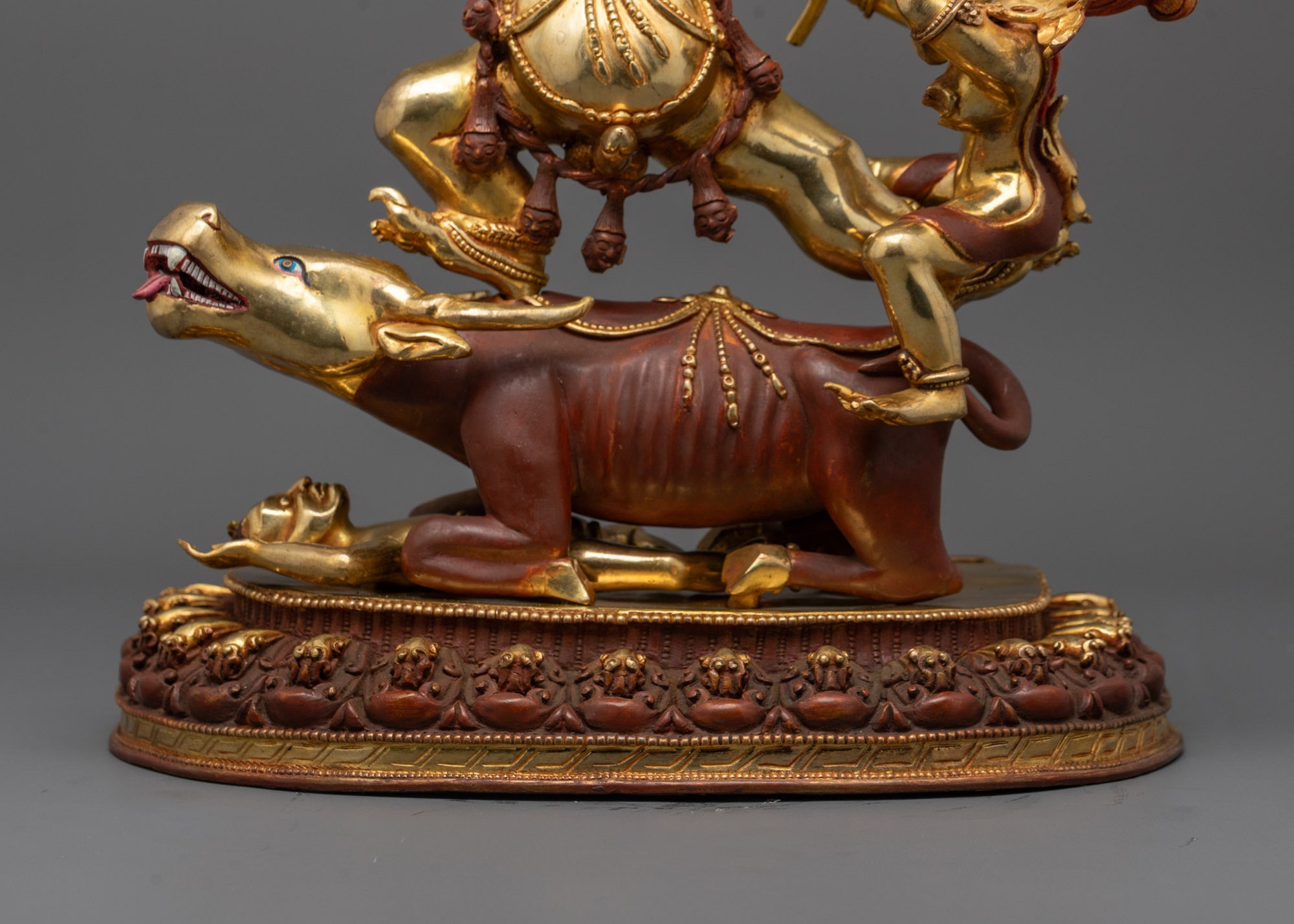 Vajrabhairava Yamantaka Consort Sculpture | Tibetan Protector Deity