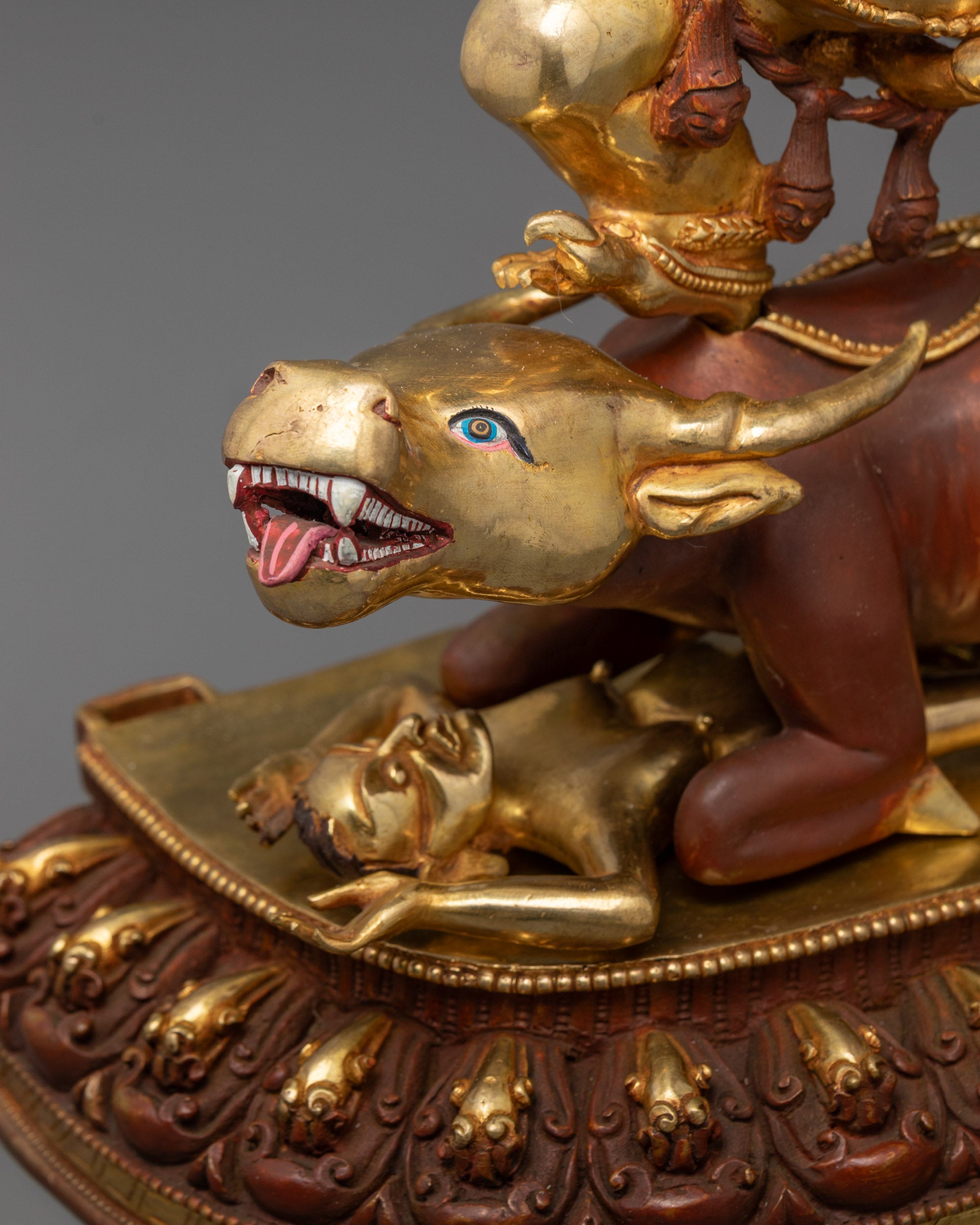 Vajrabhairava Yamantaka Consort Sculpture | Tibetan Protector Deity