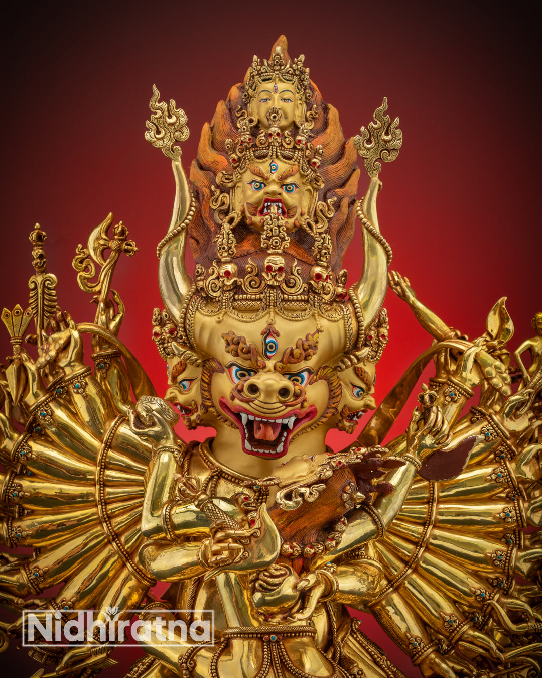 Sacred Yamantaka Statue | Tibetan Buddhist Wrathful Deity