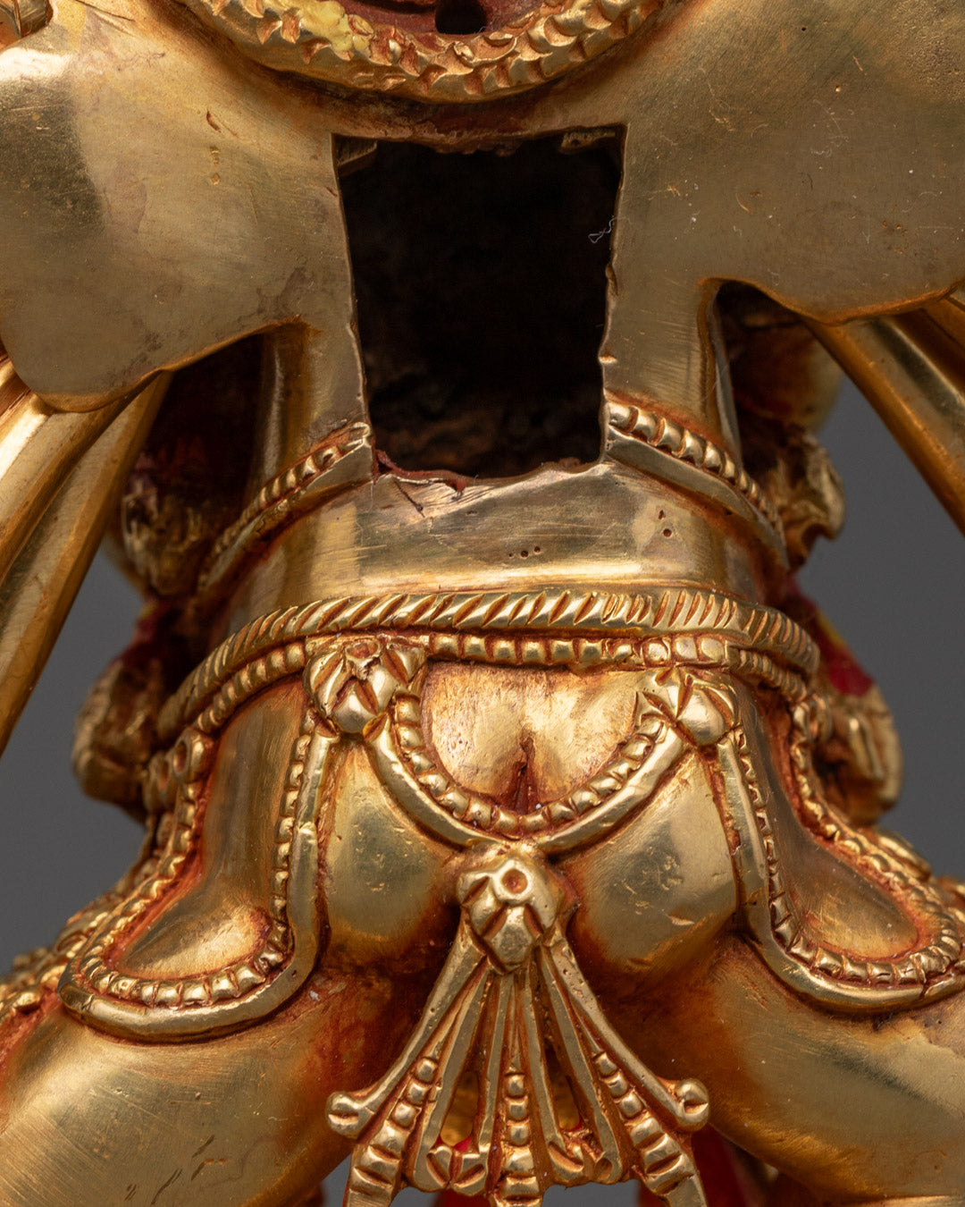 Nepalese Yamantaka Statue | Hand-Carved Copper Sculpture