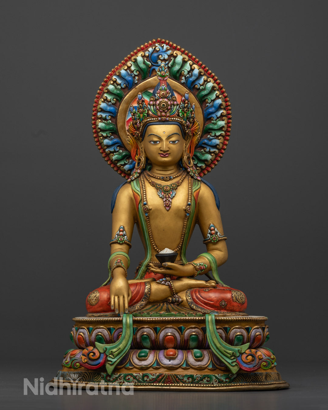 Yellow Buddha Shakyamuni Statue