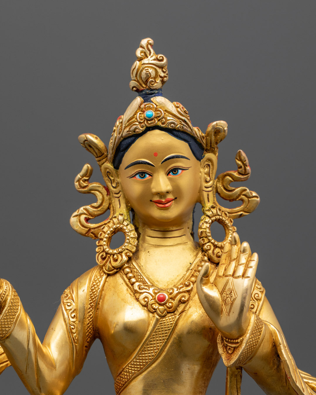 Buddhist Mandharva and yeshe tsyogal Statue