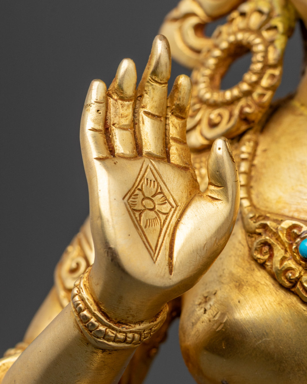 Buddhist Mandharva and yeshe tsyogal Statue