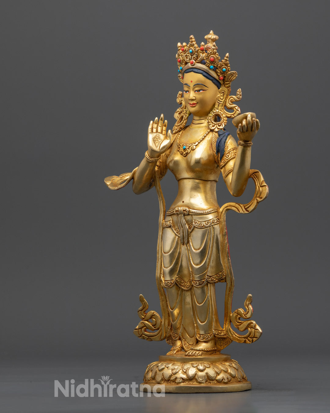 Buddhist Mandharva and yeshe tsyogal Statue