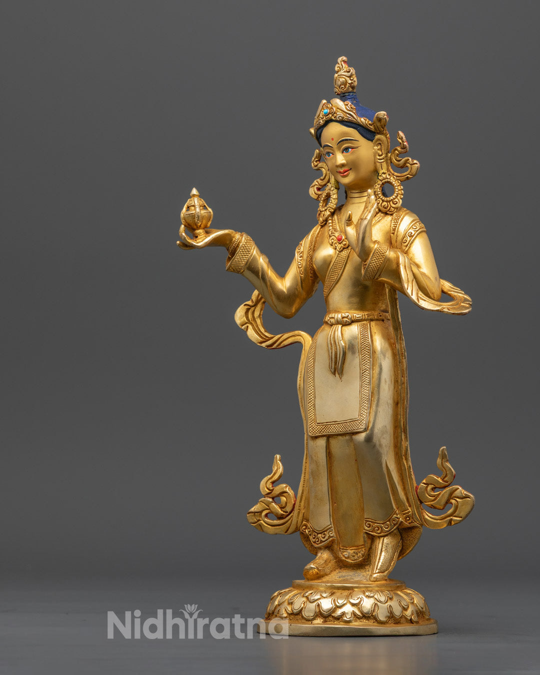 Buddhist Mandharva and yeshe tsyogal Statue