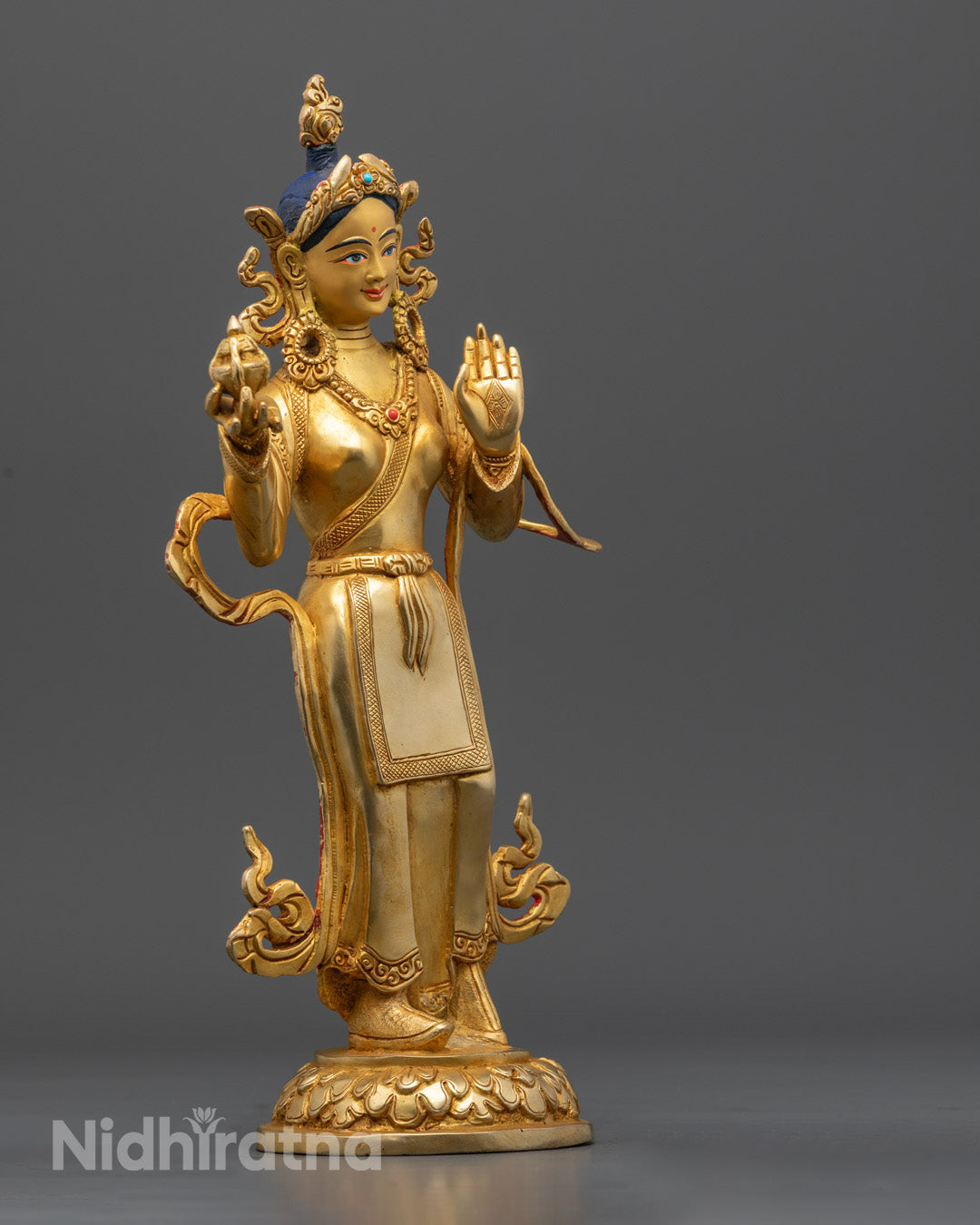 Buddhist Mandharva and yeshe tsyogal Statue