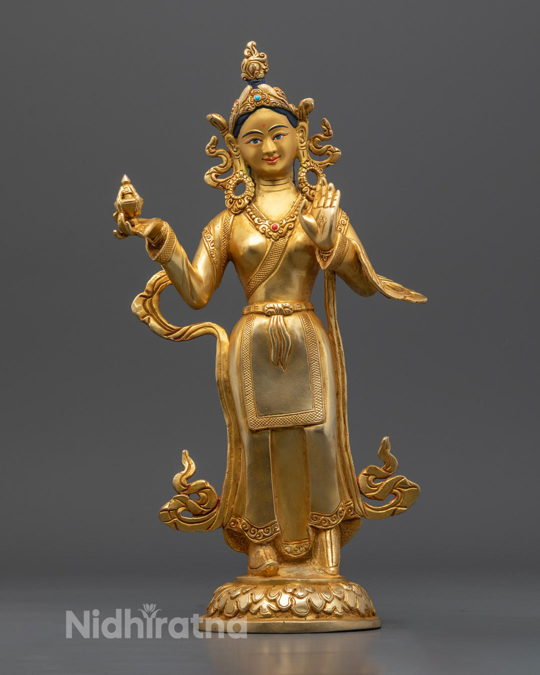 Buddhist Mandharva and yeshe tsyogal Statue