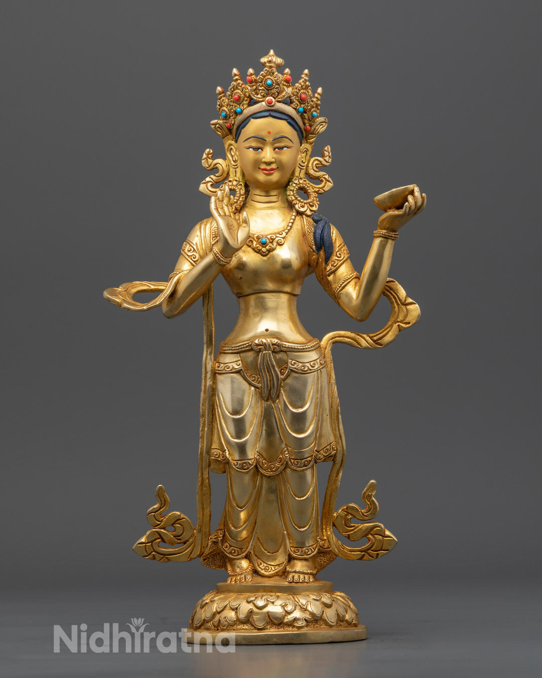 Buddhist Mandharva and yeshe tsyogal Statue