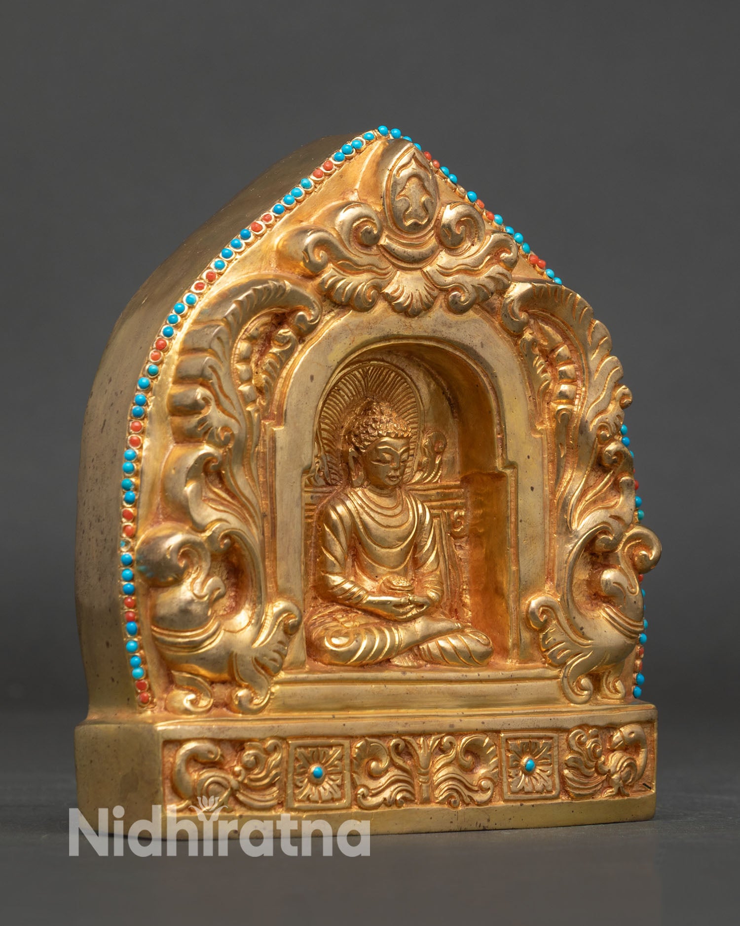 Amitabha Buddha portable shrine for meditation altar and devotional practice