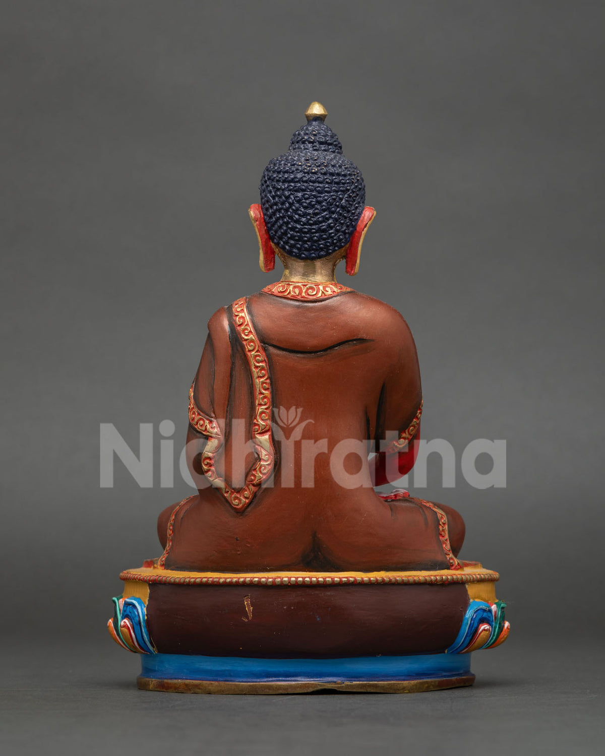 Amitabha Buddha statue pure land buddhist art patan newari craftsmanship.