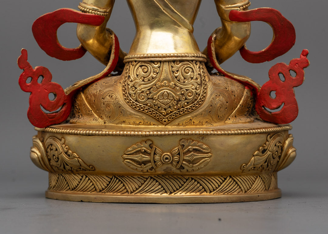 Amitayus Statue from Nepal | Tibetan Buddhist Deity of Eternal Life