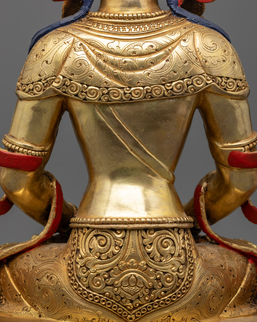 Amitayus Statue from Nepal | Tibetan Buddhist Deity of Eternal Life