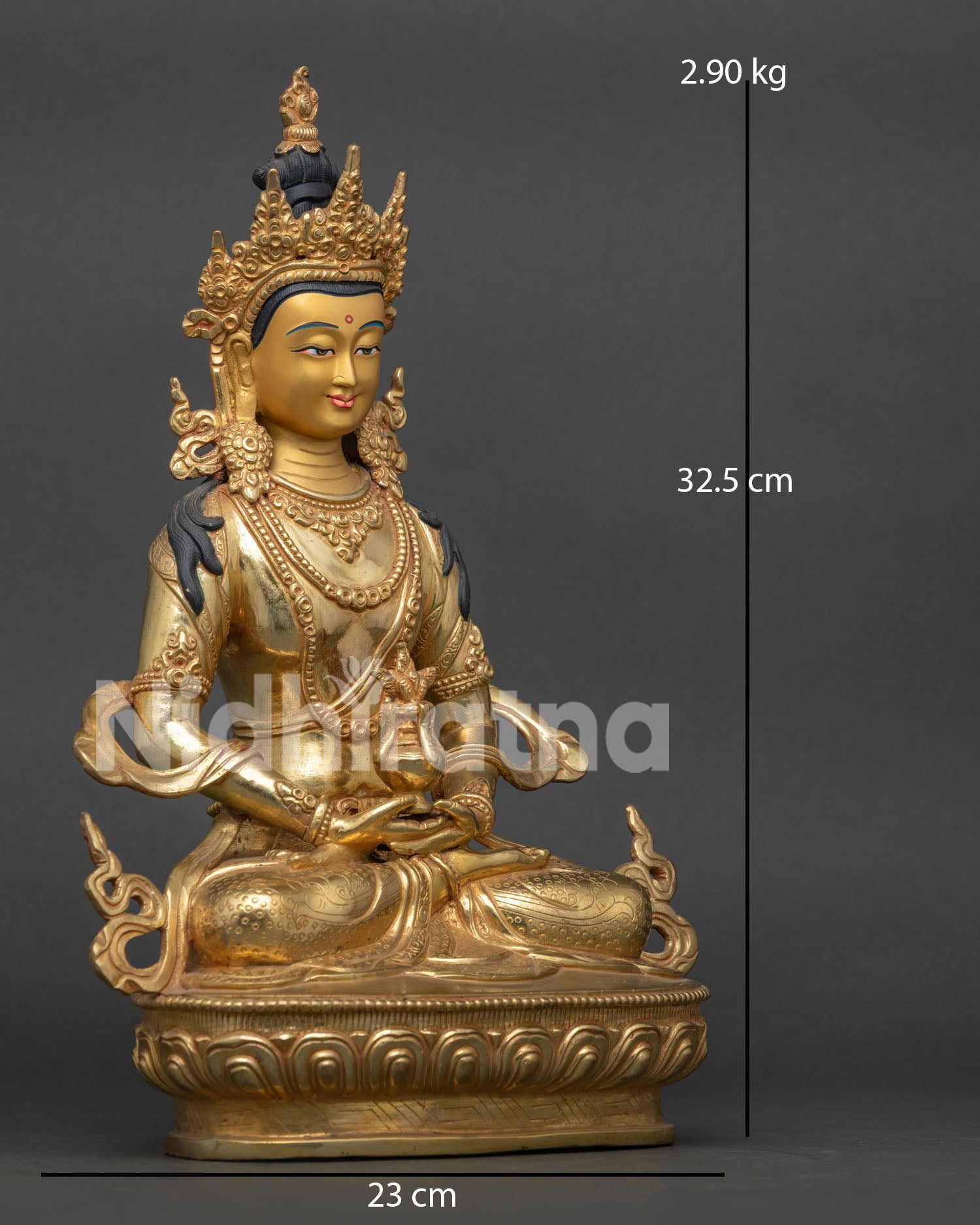 Amitayus Buddha Dhyana Mudra Ambrosia Vase.