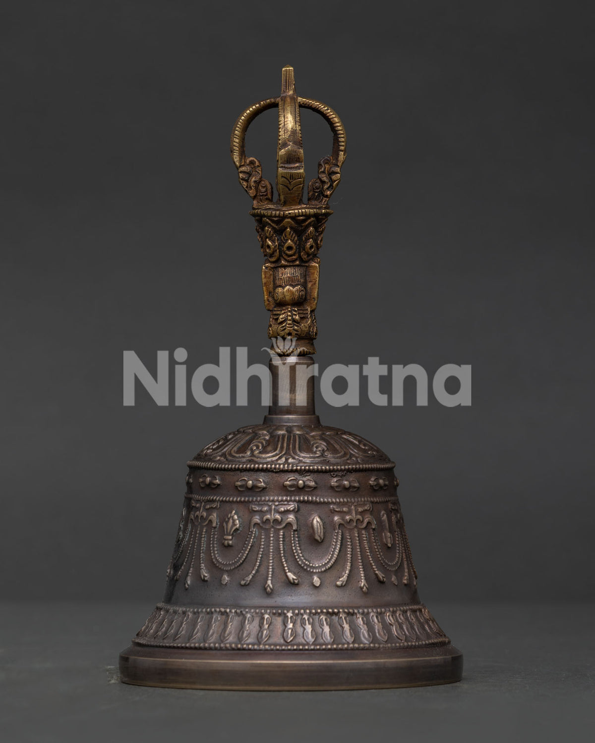 Authentic Tibetan Vajra and Bell Set handcrafted by skilled artisans