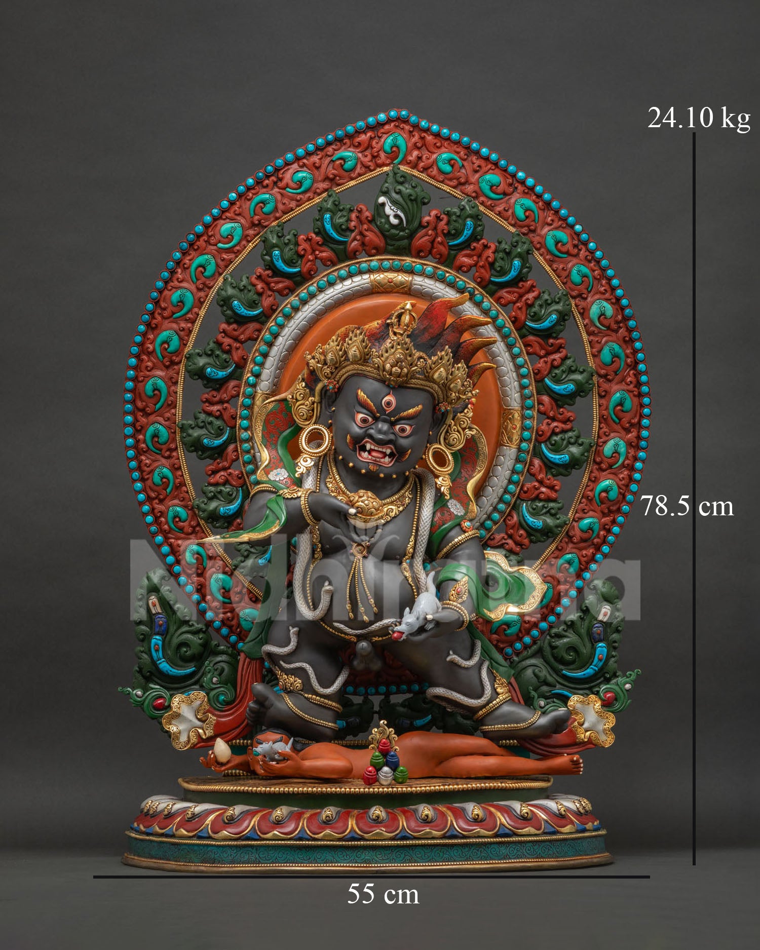 Black Dzambhala Statue