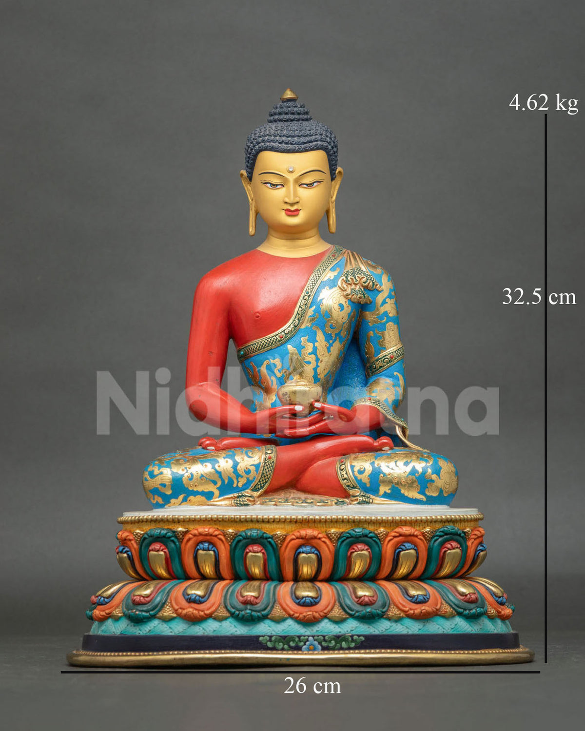 Amitabha Buddha Statue – Buddhist Altar Figure for Prayer & Meditation