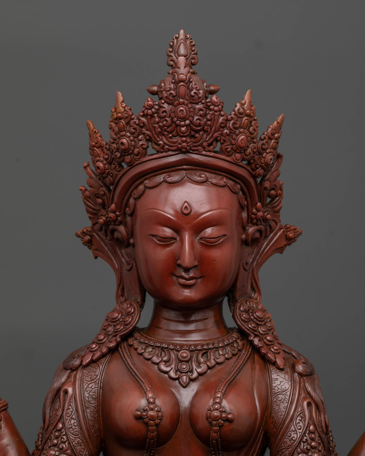 Buddhist wisdom deity statue for meditation altar and spiritual study