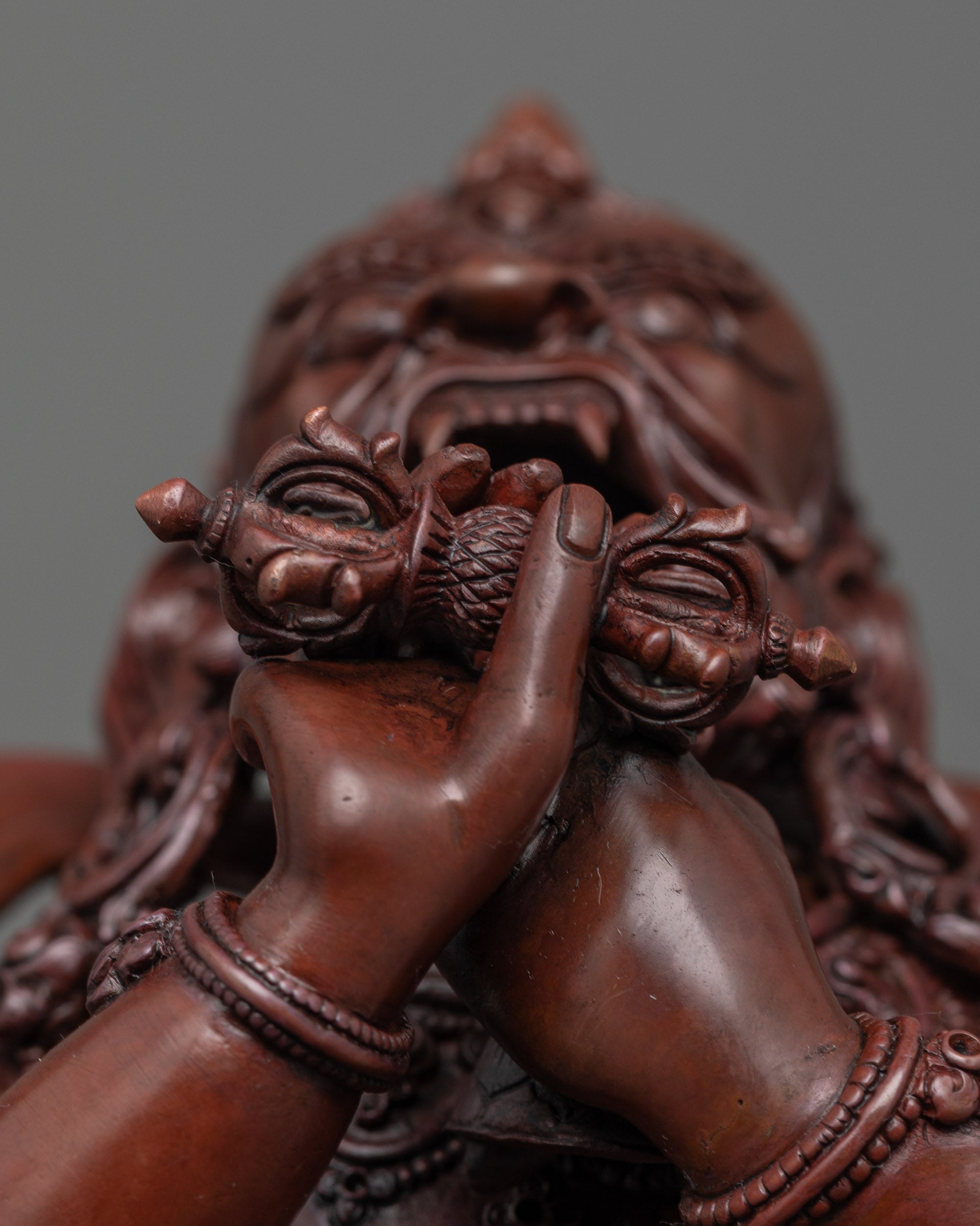 Oxidized Vajradhaka Statue | Spiritual Buddhist Decor from Nepal