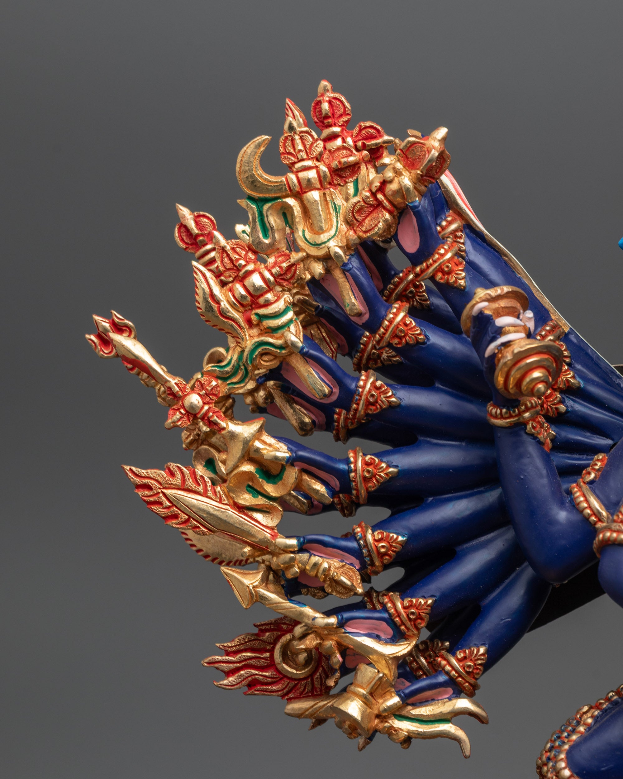 Himalayan Yamantaka Statue | Traditional Nepalese Buddhist Art