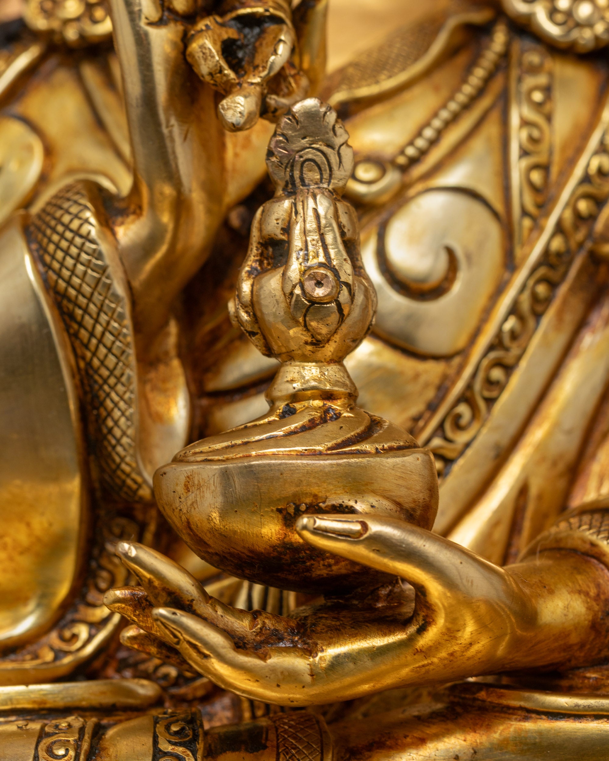Authentic Guru Sangey Set Statue | Himalayan Buddhist Sculpture