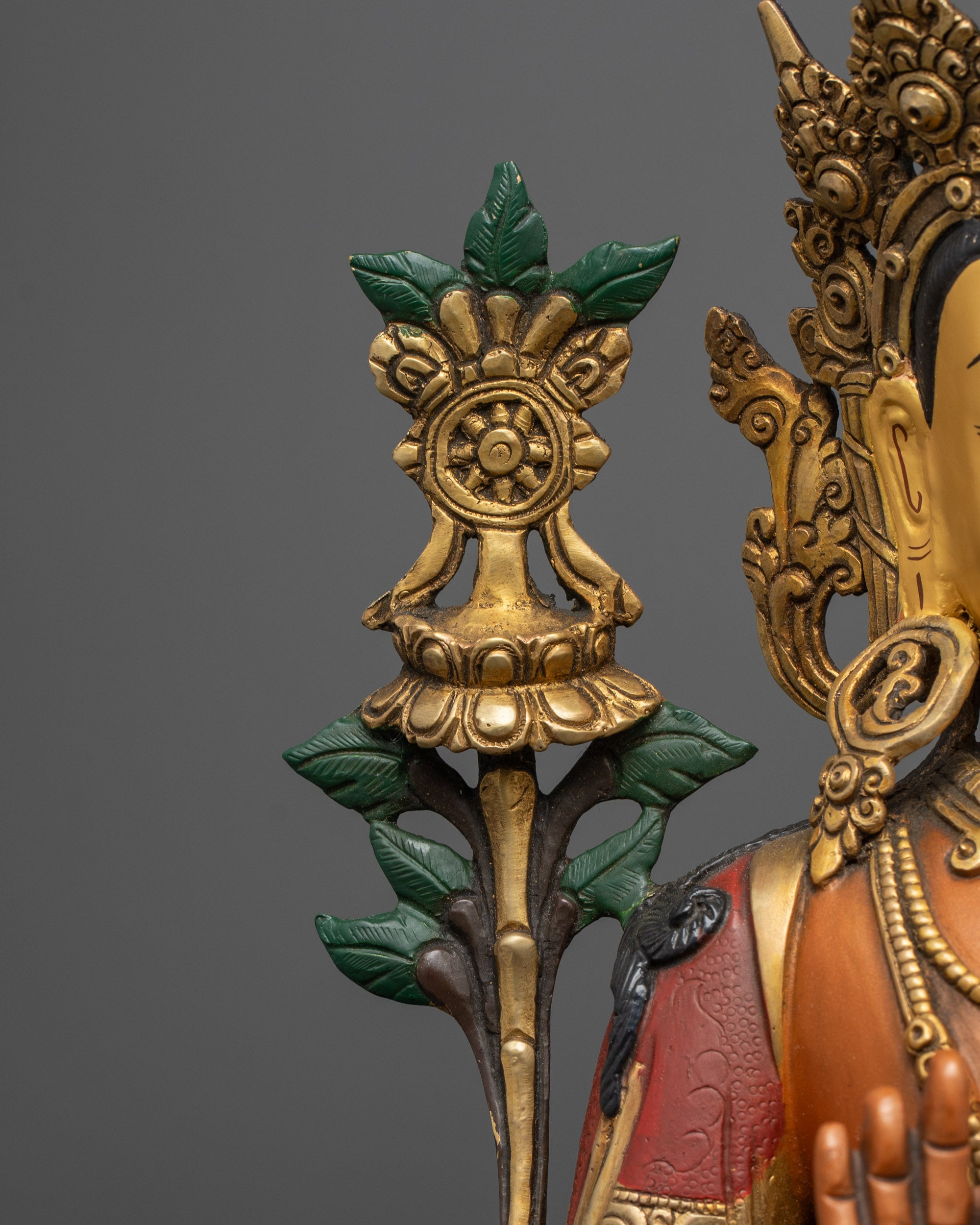 Serene Maitreya Buddha Statue | Traditional Buddhist Spiritual Idol