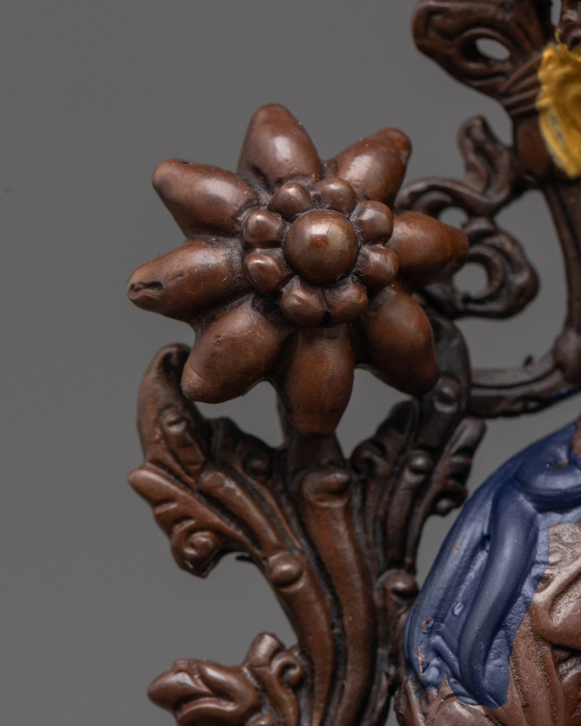 Oxidized Green Tara Statue | Handcrafted Tibetan Buddhist Deity