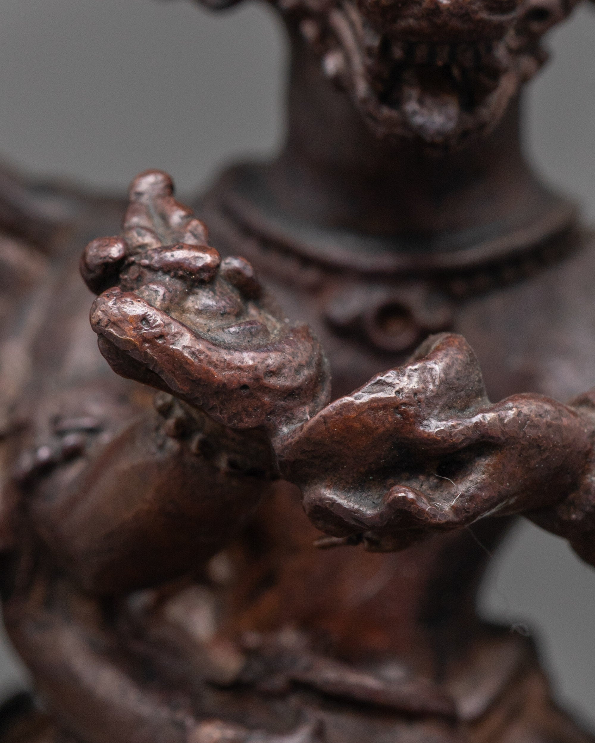 Stunning Oxidized Yamantaka Statue | Precision Machine-Made Design