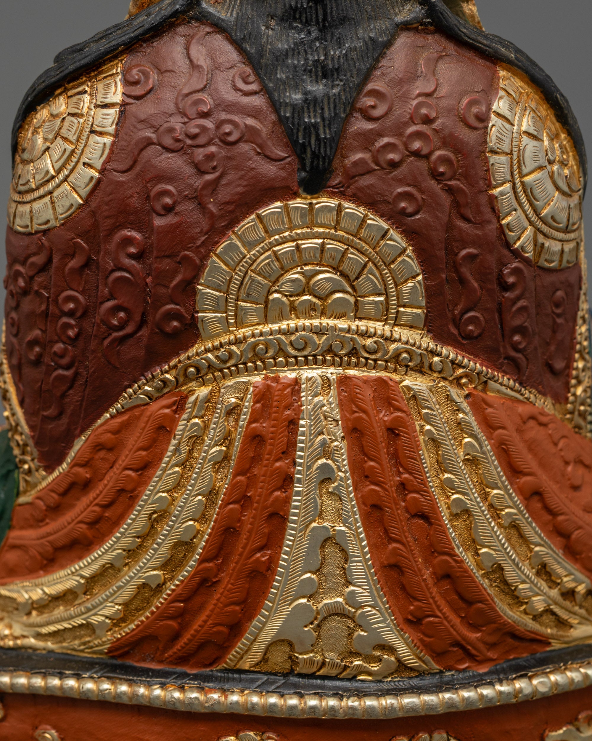 Colored Padmasambhava Statue | Sacred Guru Idol for Spiritual Practice