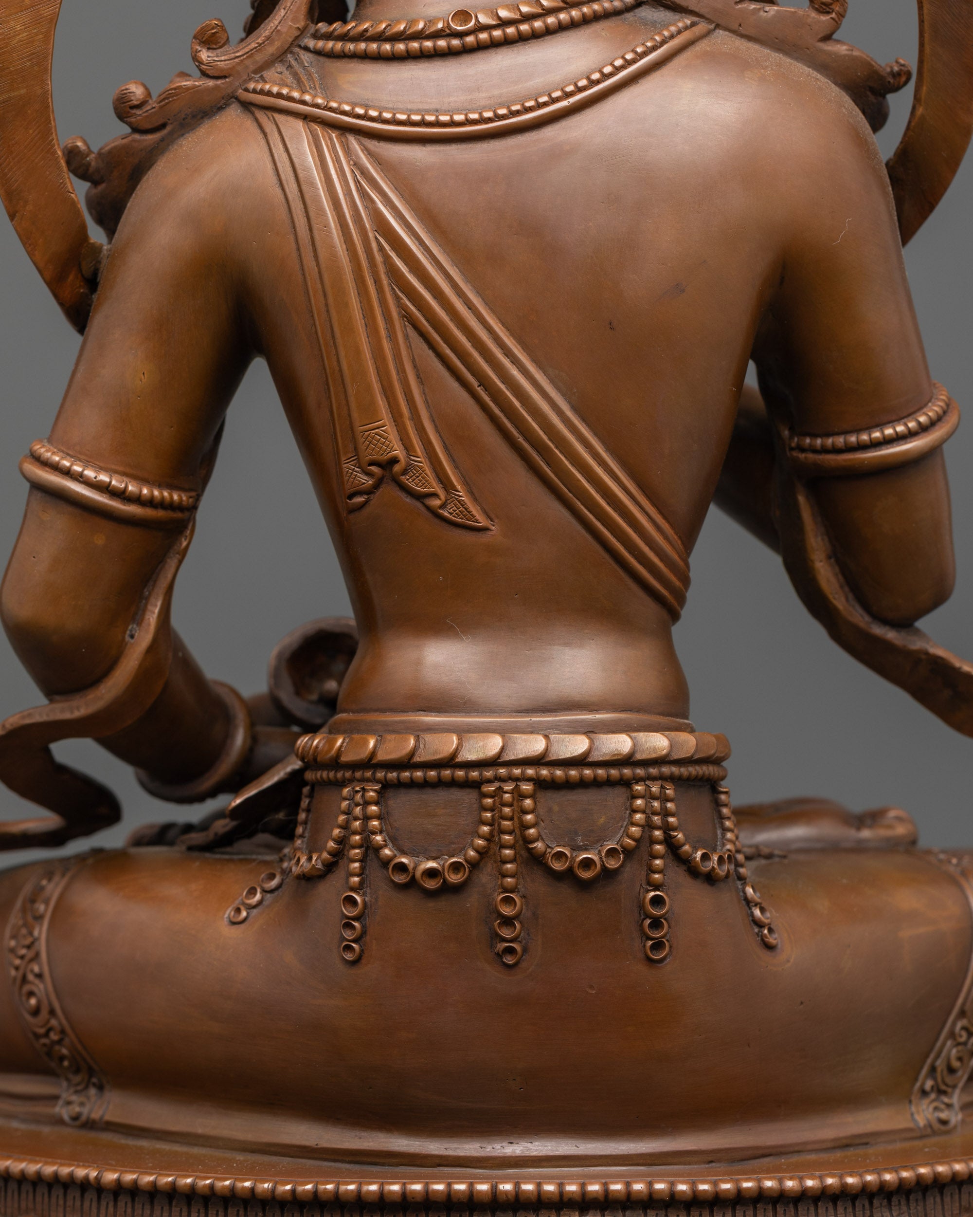 Traditional Oxidized Vajrasattva Statue | Buddhist God of Purification