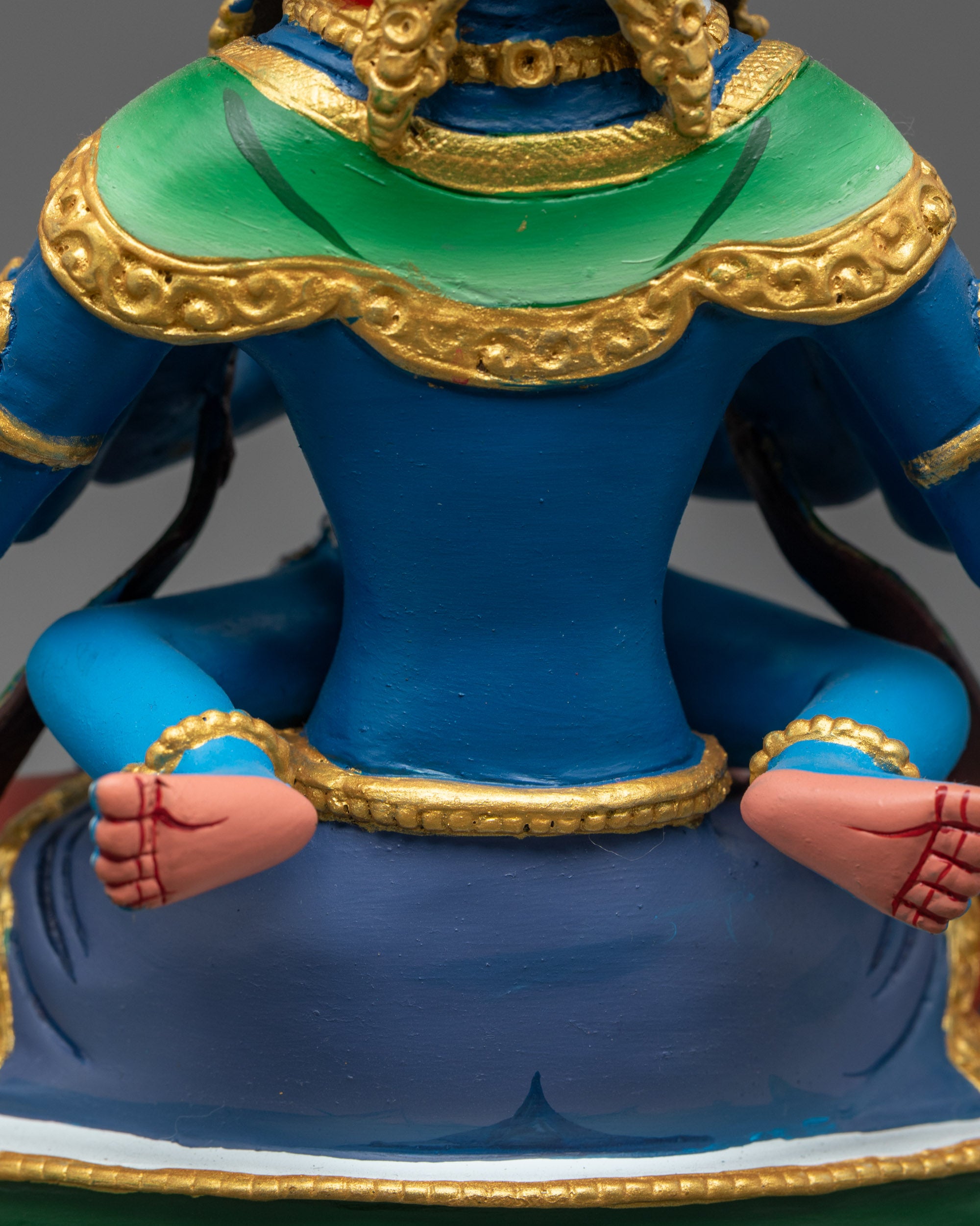 Guhyasamaja Consort Statue | Spiritual Copper Sculpture from Nepal
