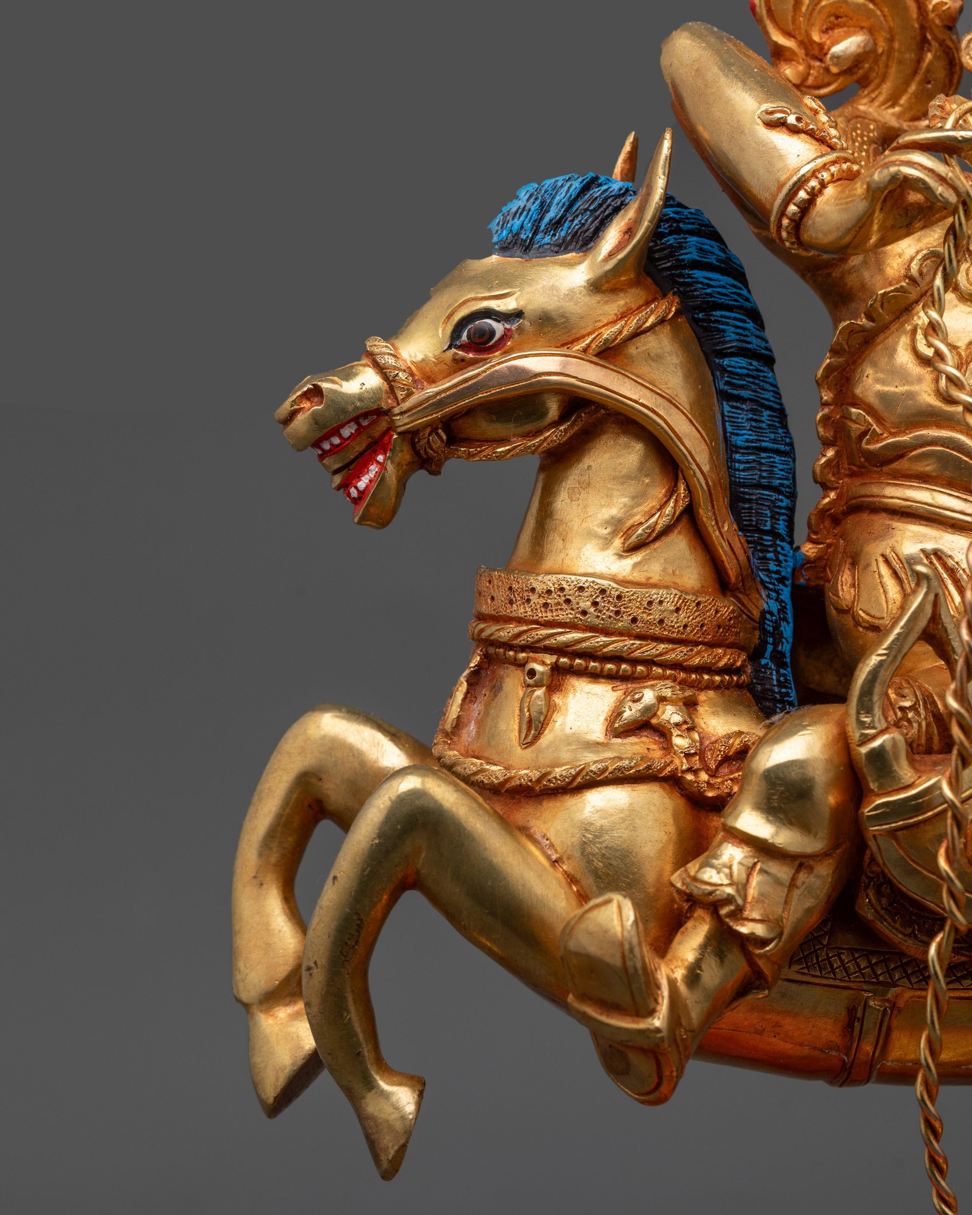 Tsengo Rolpa Chudan Statue | Handcrafted Buddhist Sculpture from Nepal