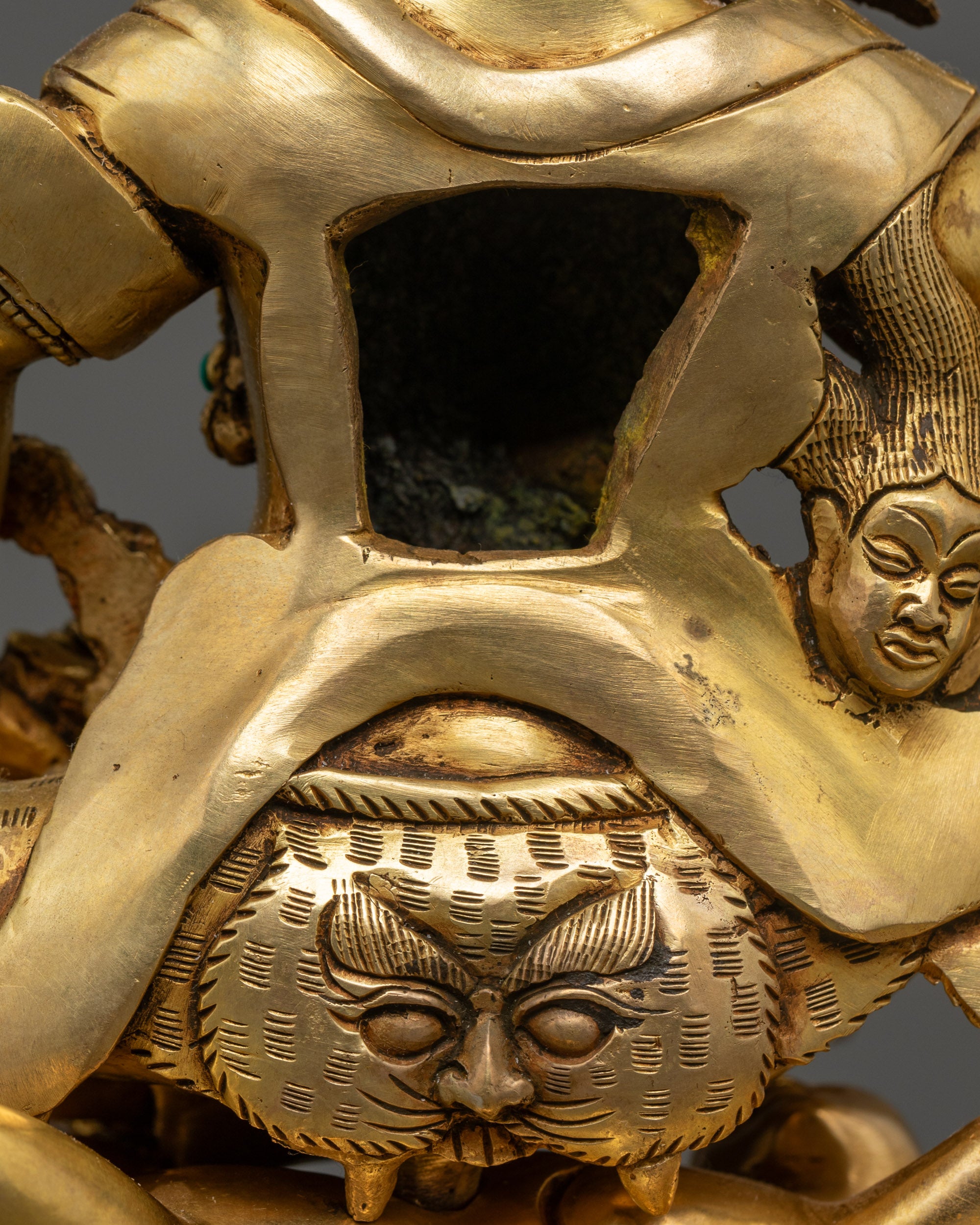 Brahmanrupa Statue | 24k Fire Gilded Copper Statue