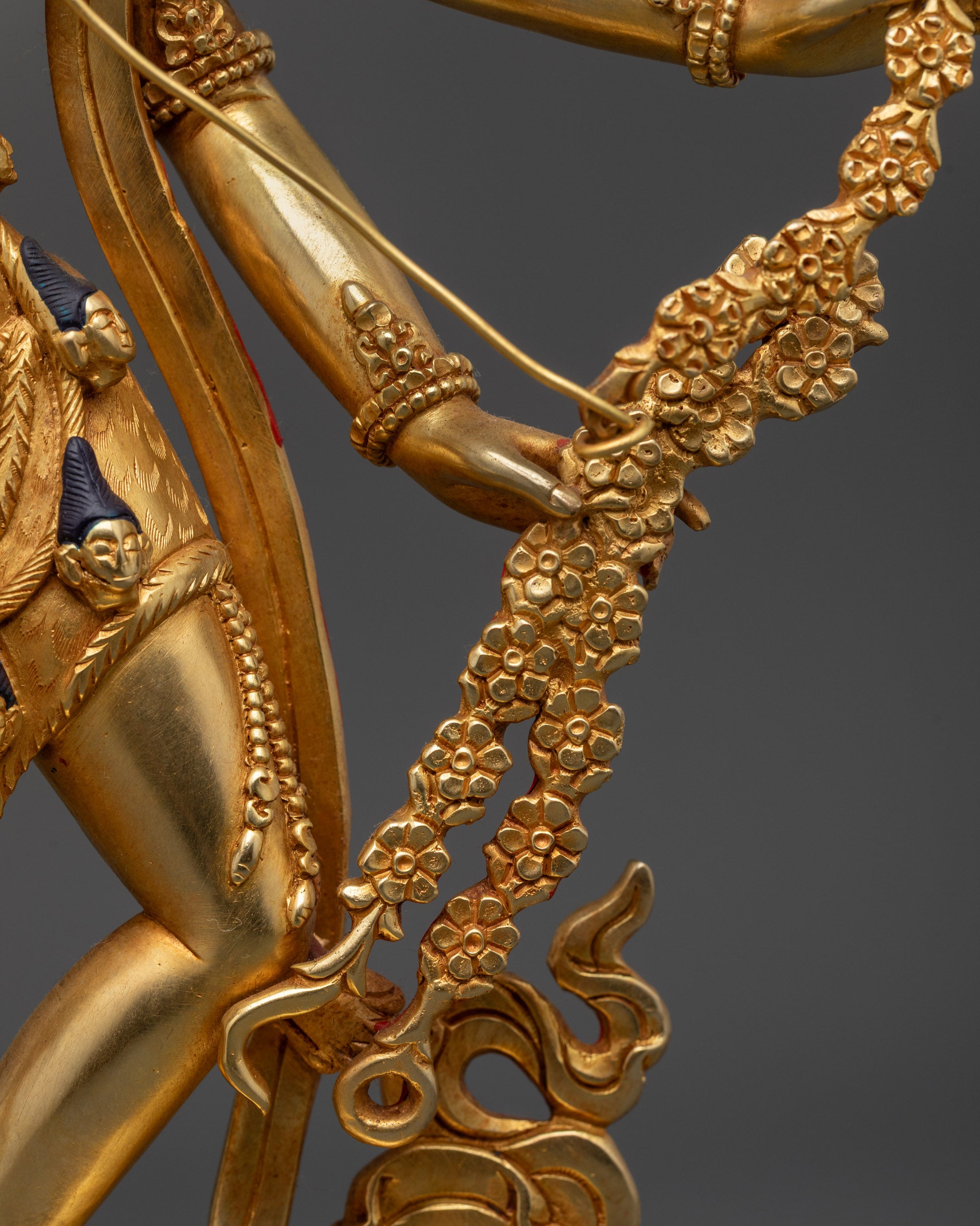 Handcrafted Kurukulla Statue | 24K Gold-Gilded Goddess of Attraction