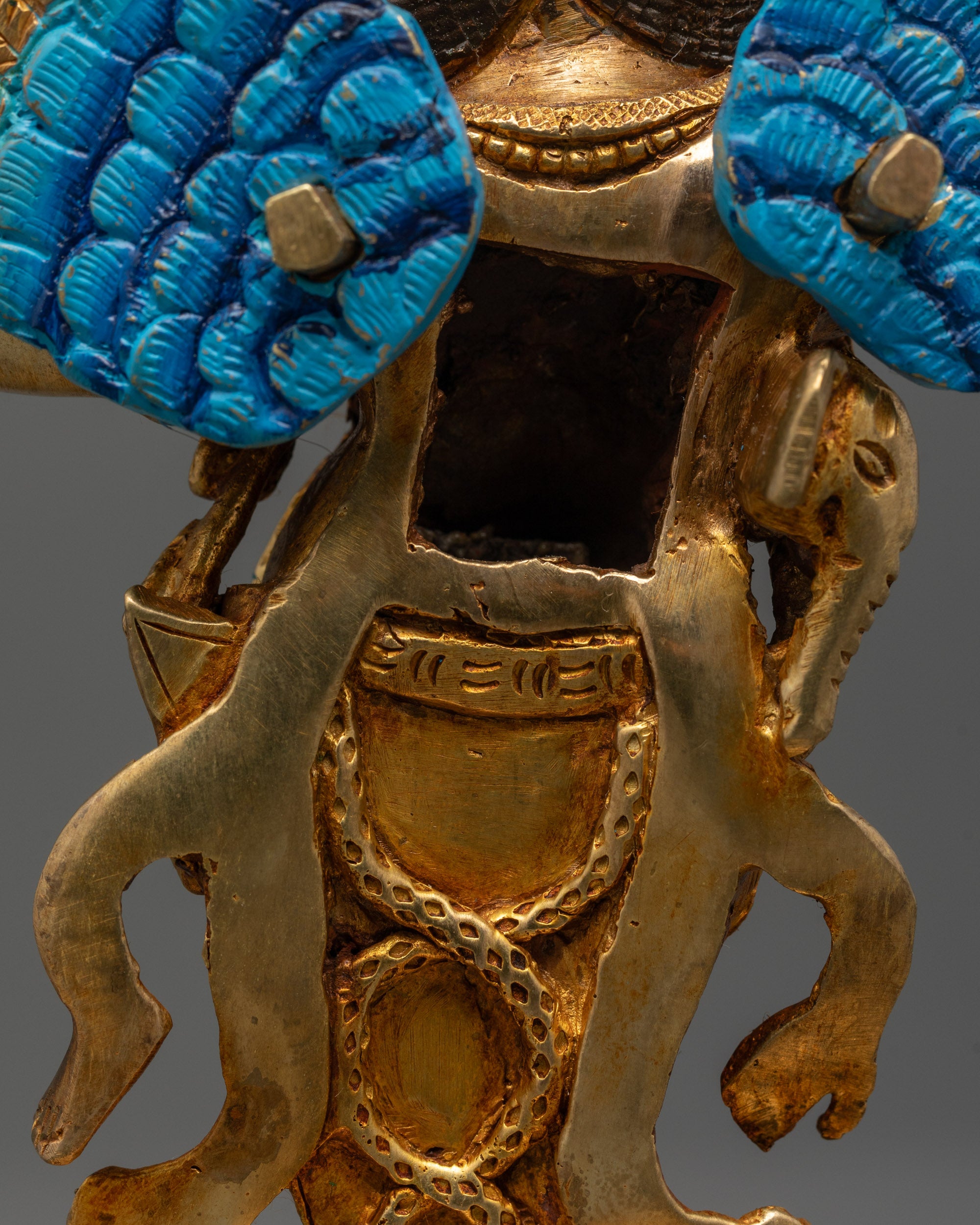 Nepalese Dorje Phurba Statue | Copper Vajrakilaya Sculpture