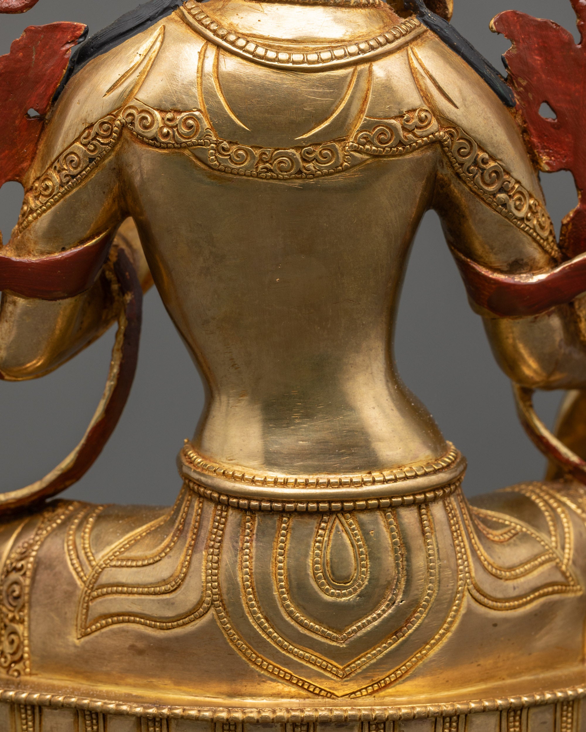 Sacred Green Tara Statue from Nepal | Goddess of Compassion